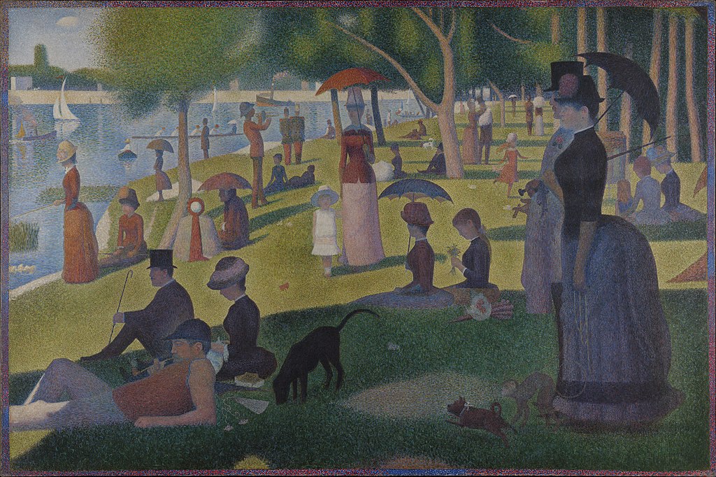 Un dimanche après-midi sur l'île de la Grande Jatte (https://commons.wikimedia.org)