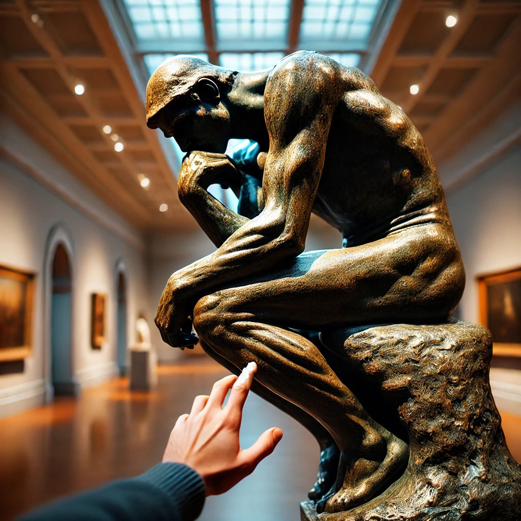 Rodin's 'The Thinking Man' (Source - CHAT GPT)