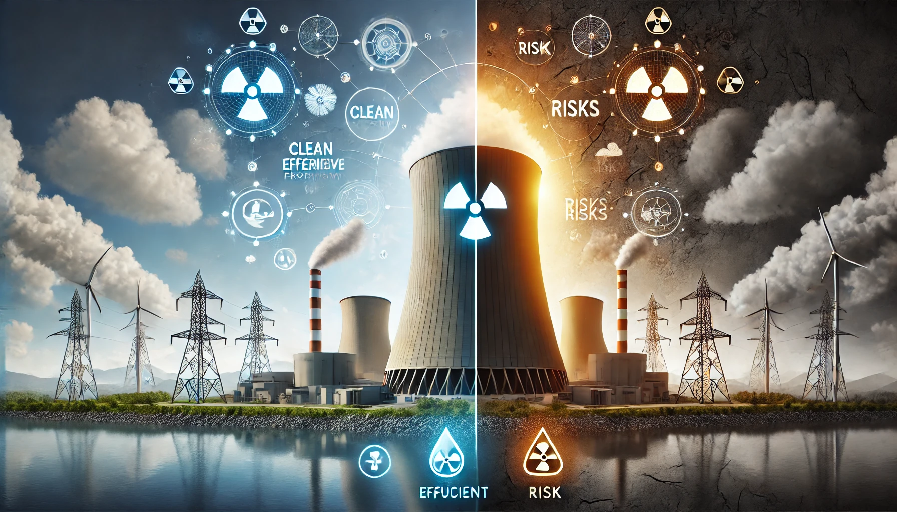 The ambivalence of nuclear power plants (Source - chat gpt)