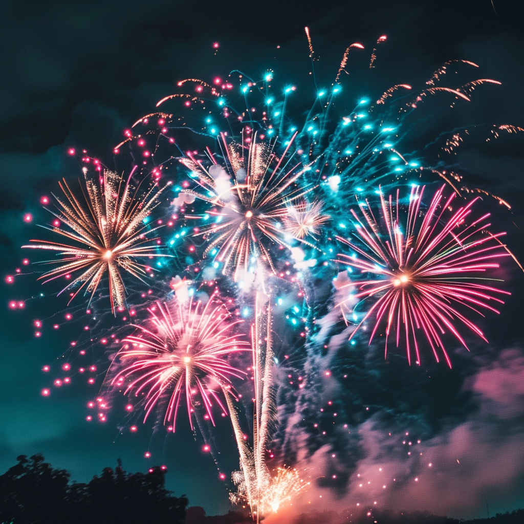 The different shapes and colors of firecrackers (Source - Midjourney)