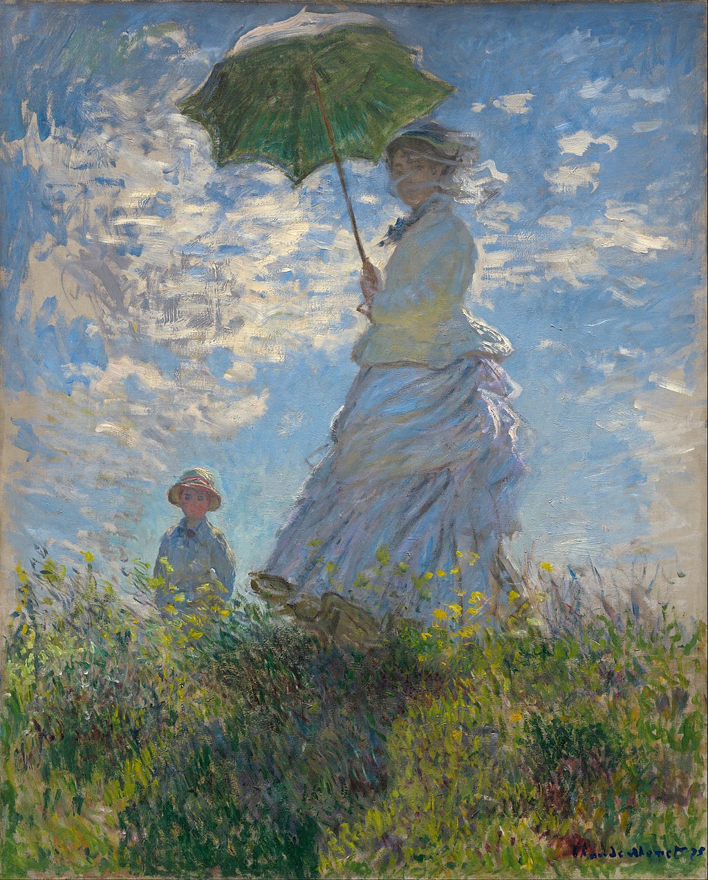 La Promenade, la femme à l'ombrelle (Source - https://commons.wikimedia.org)