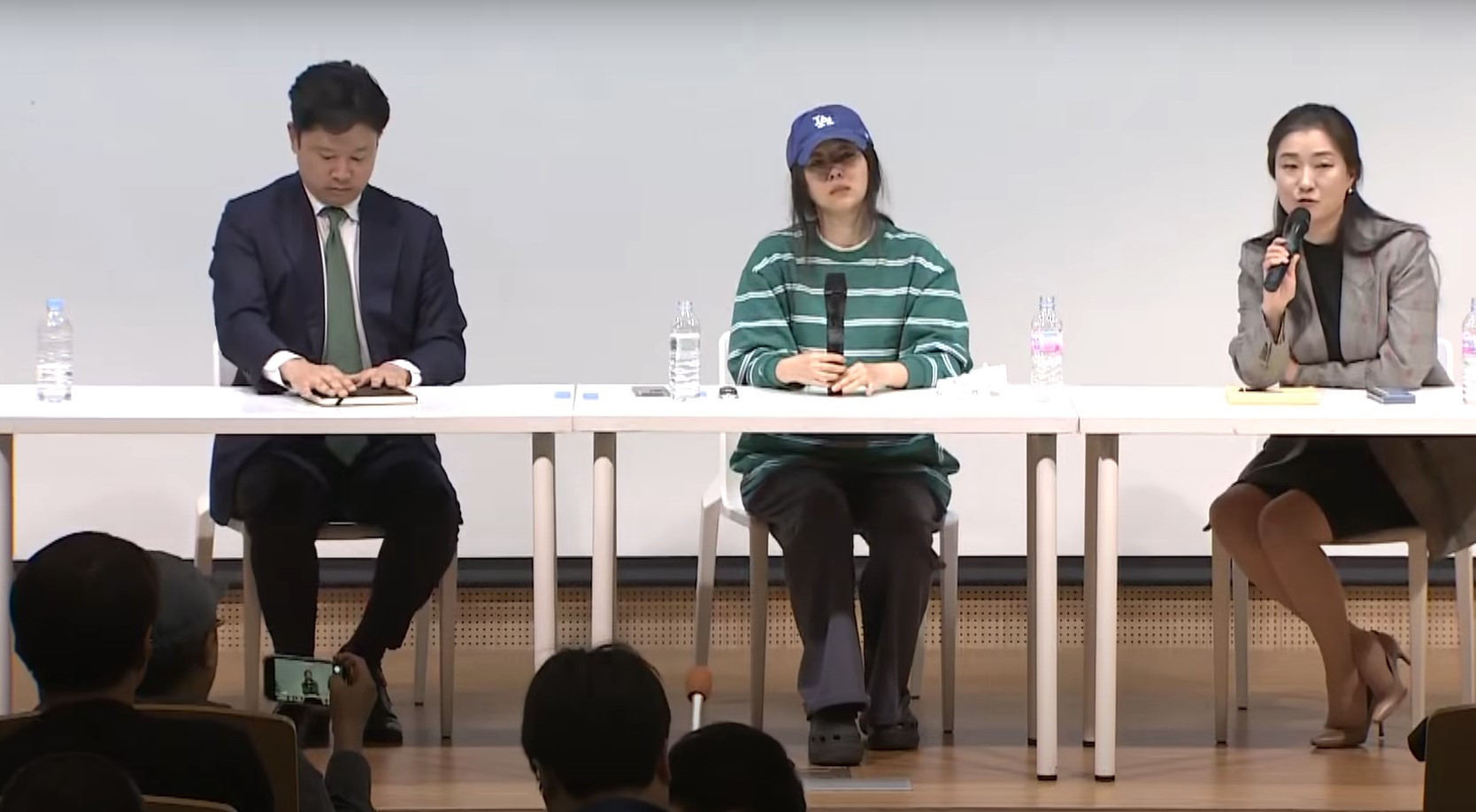 Min Hee-jin answering interview questions (Source - Min Hee-jin's first press conference on April 25, 2024)