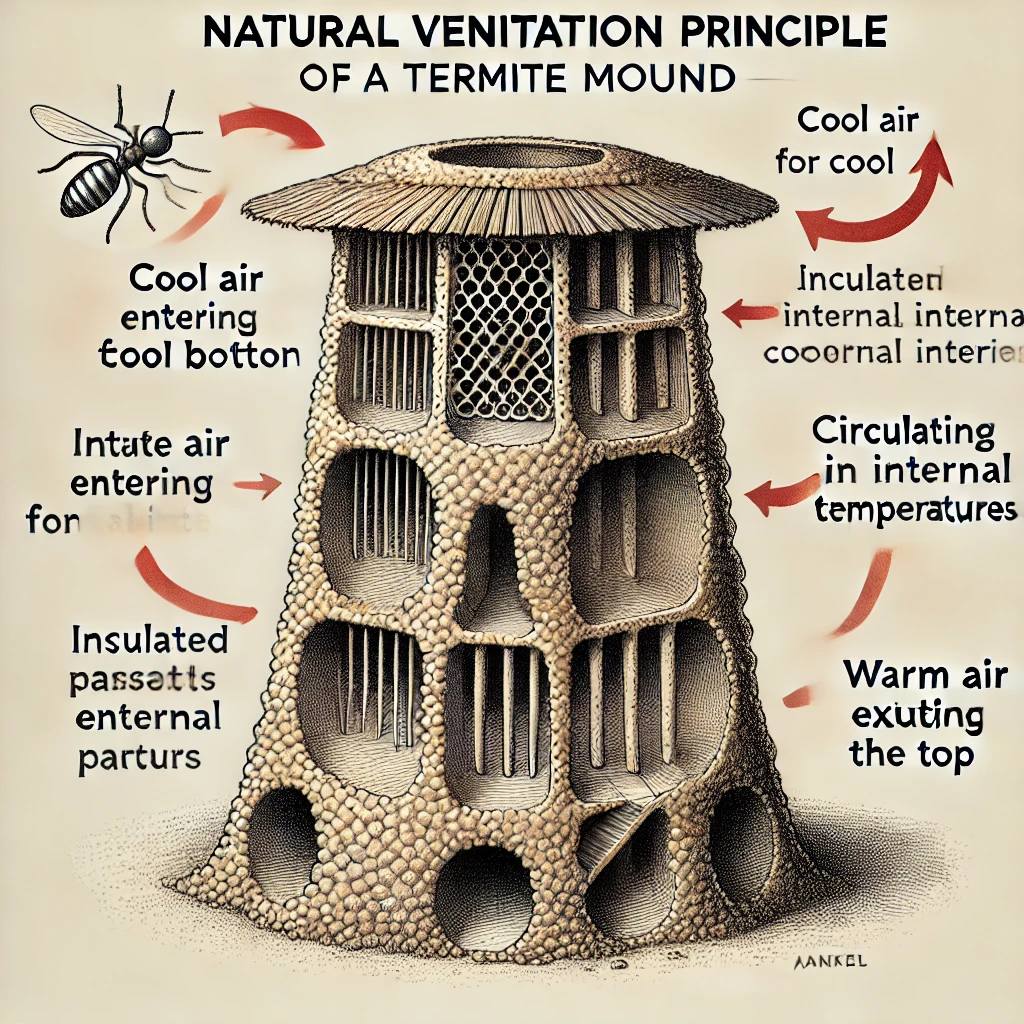 The termite house principle (Source - chat gpt)