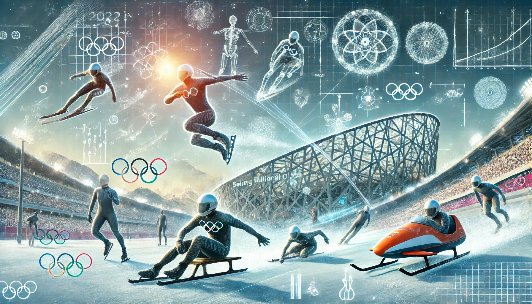 A dynamic scene from the Winter Olympics (Source - CHAT GPT)