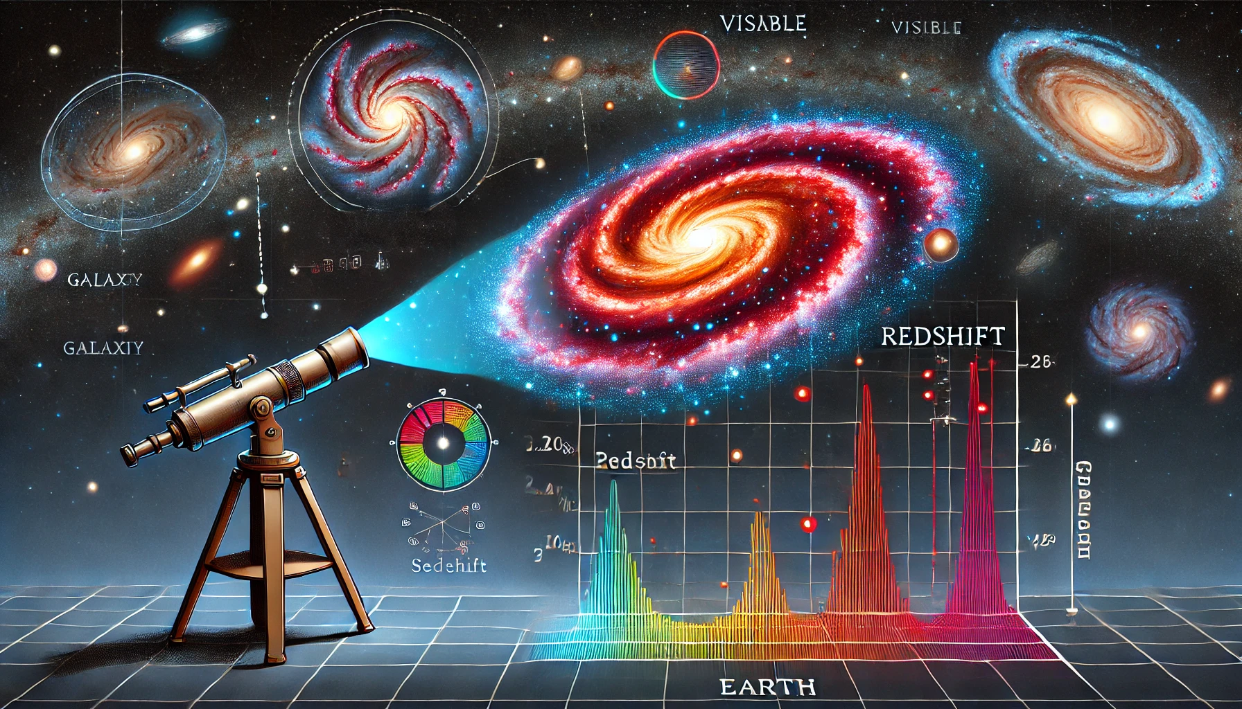 Slipper's discovery of redshift (Source - chat gpt)