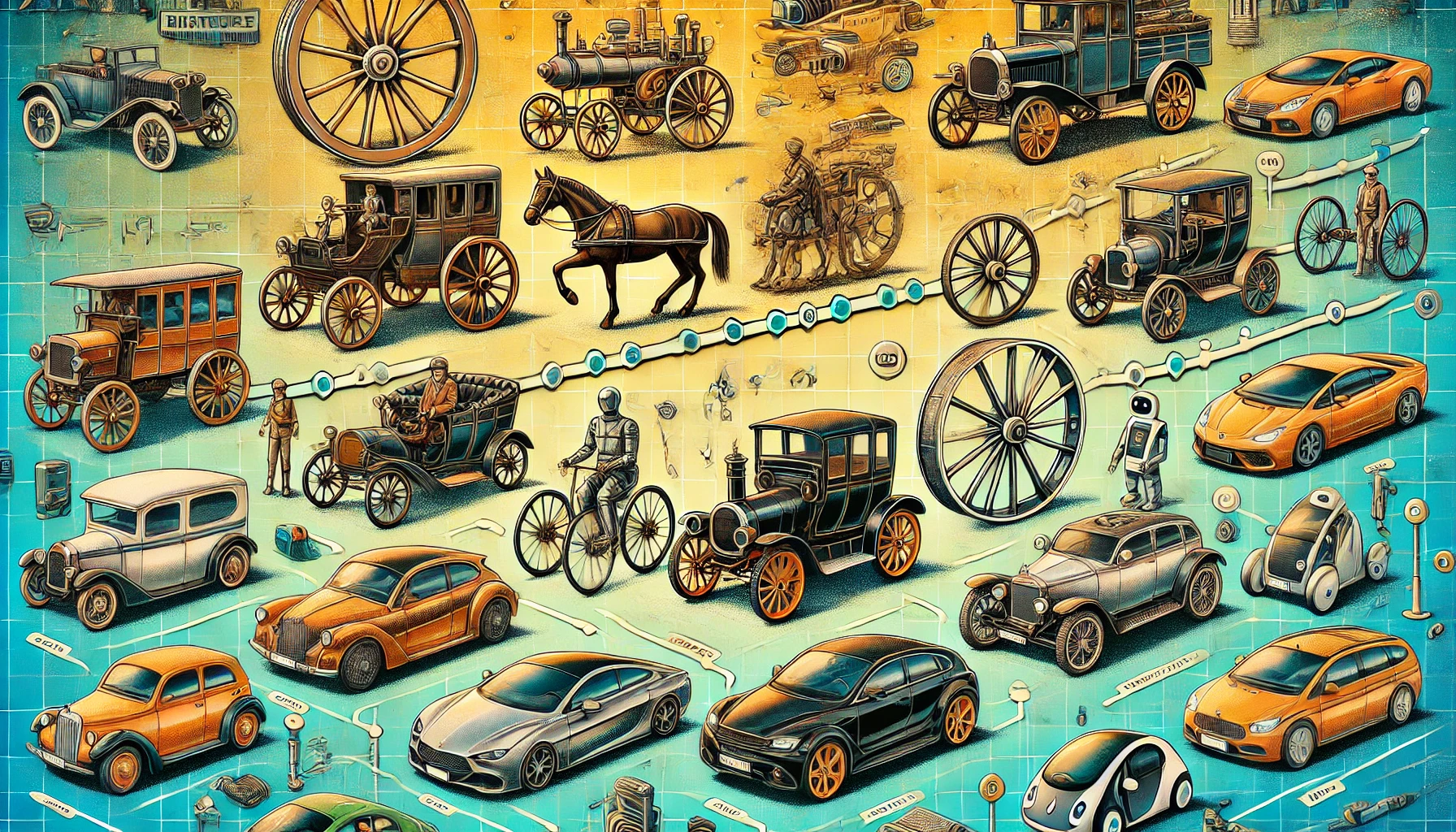 Evolution of the automobile (Source - CHAT GPT)