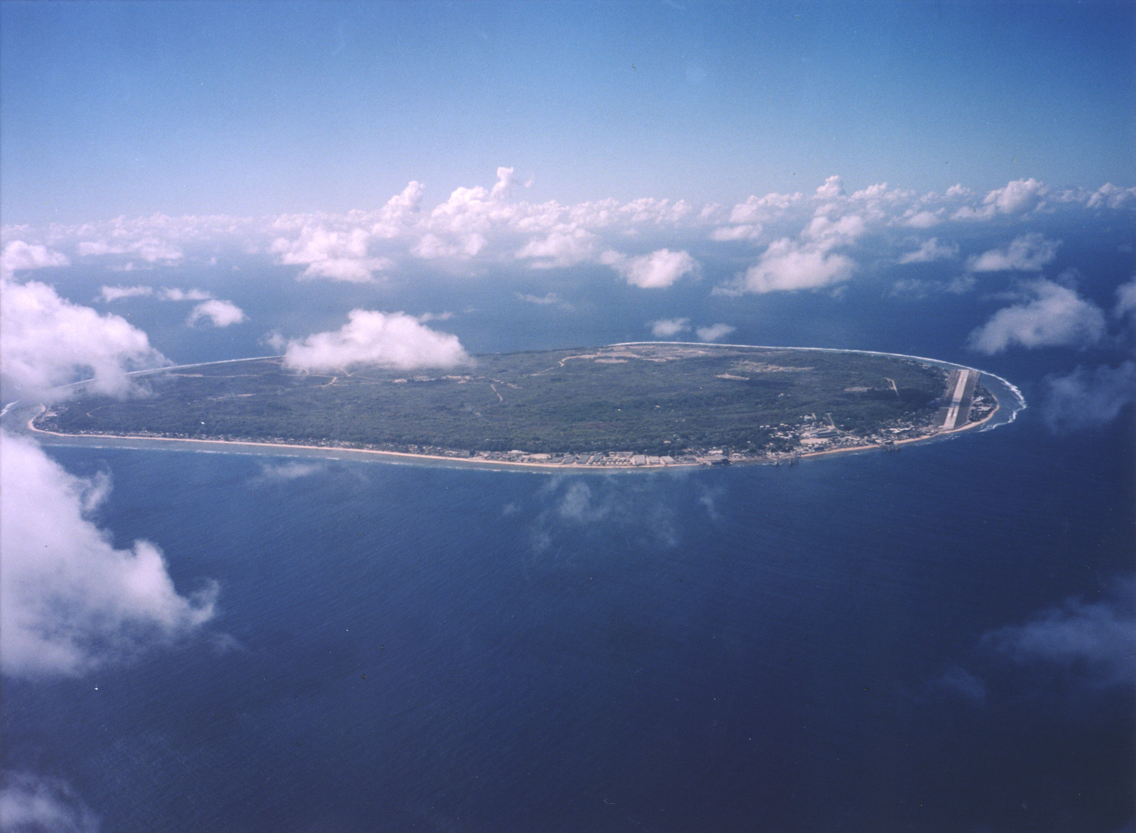 Nauru island(Source - https://en.wikipedia.org/wiki/Nauru#/media/File:Aerial_view_of_Nauru.jpg)