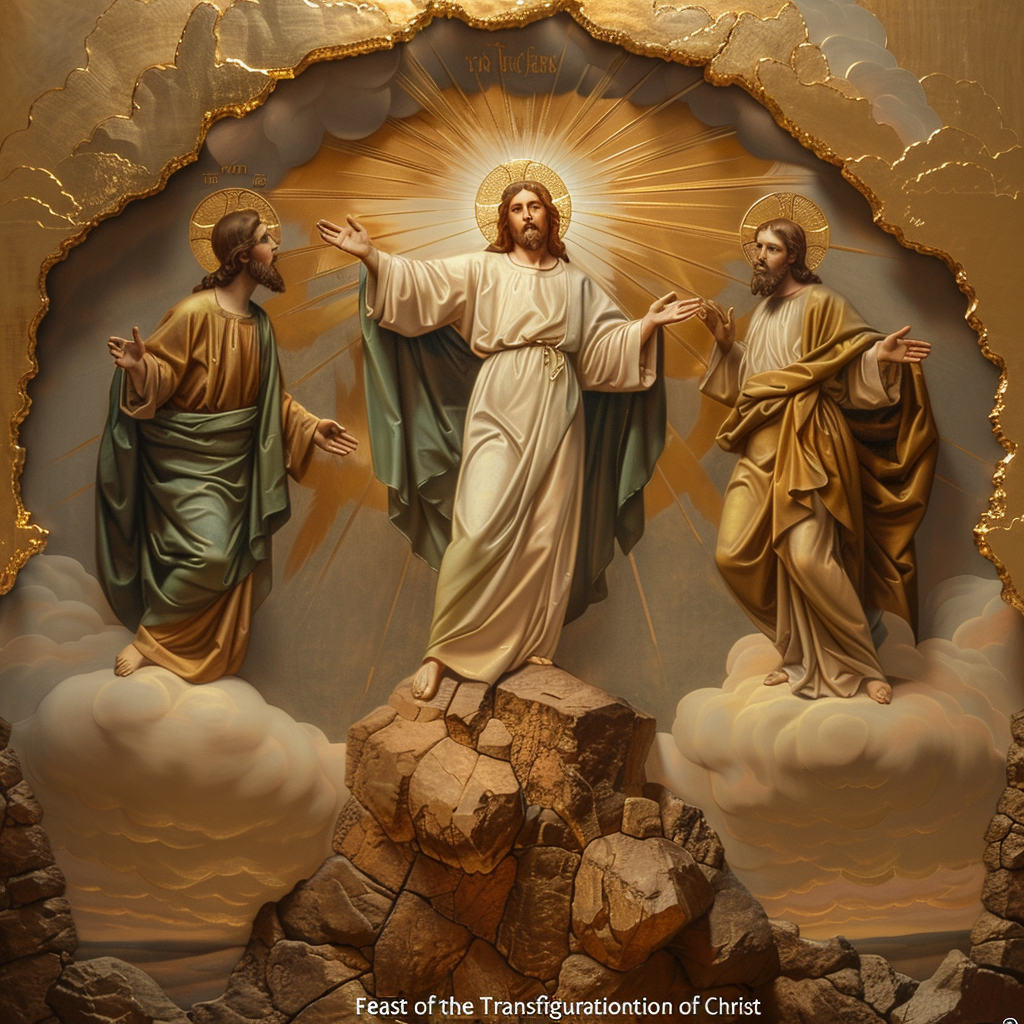 The Feast of the Transfiguration of Christ (Source - Discord Midgourney)