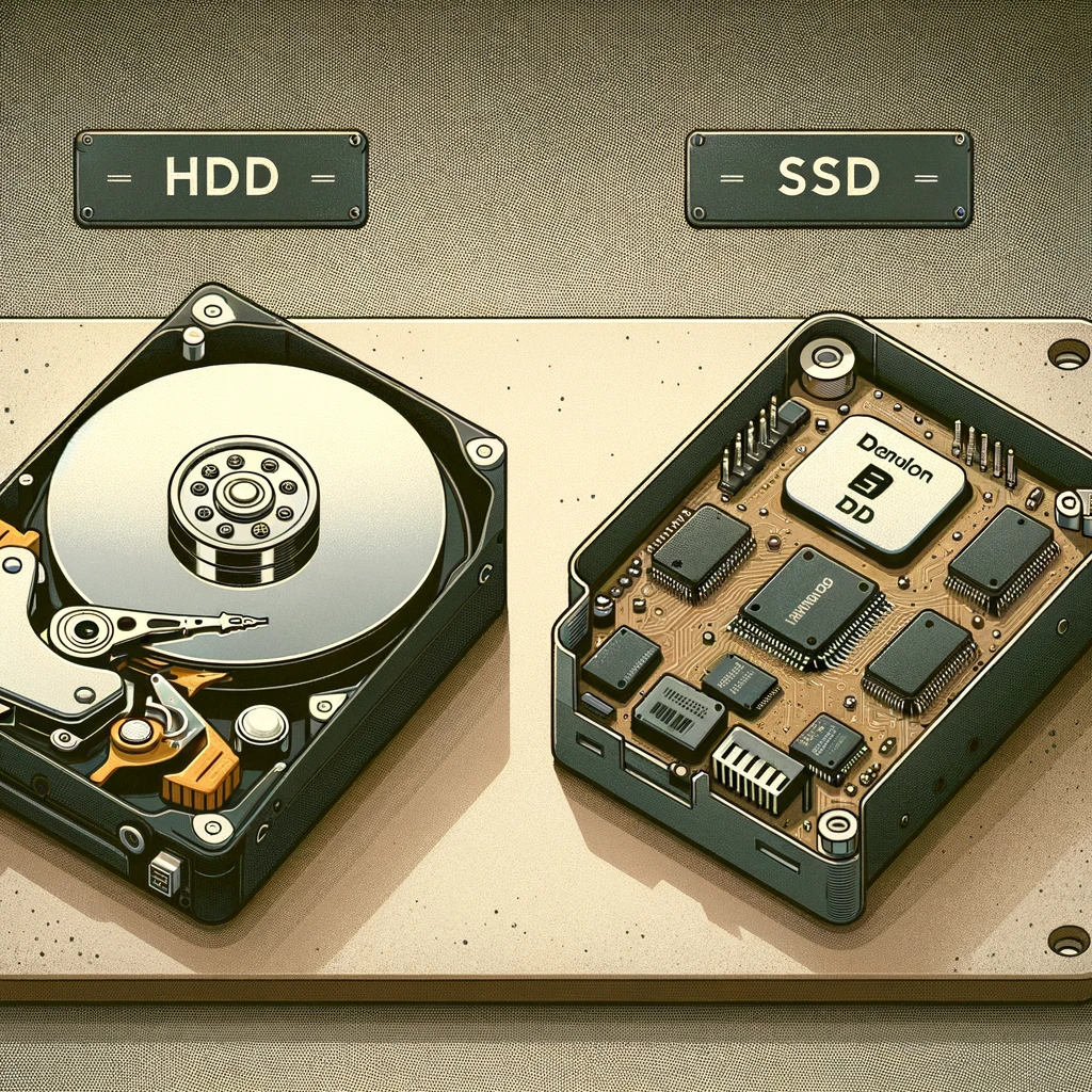 HDD vs SSD (Source - chat gpt)